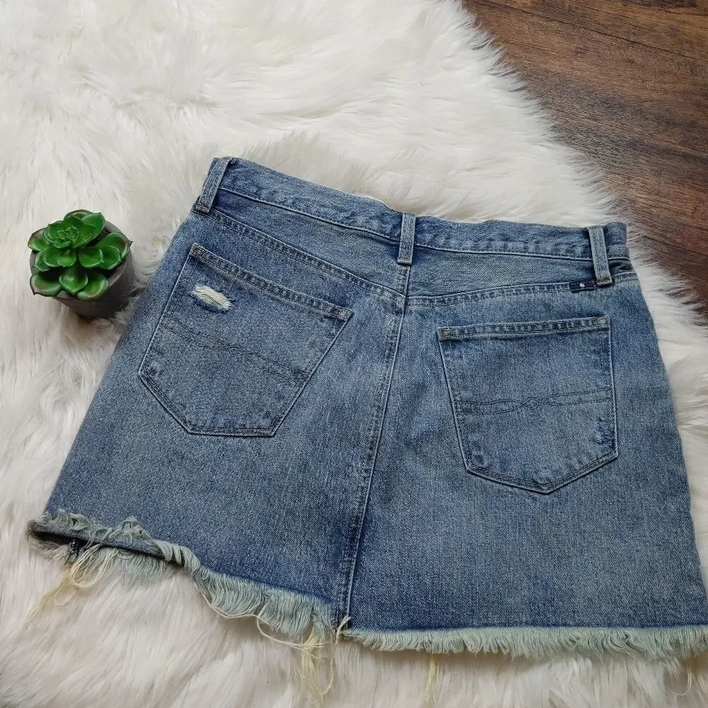 Lucky Brand Women's Old Favorite Mini Skirt blue S